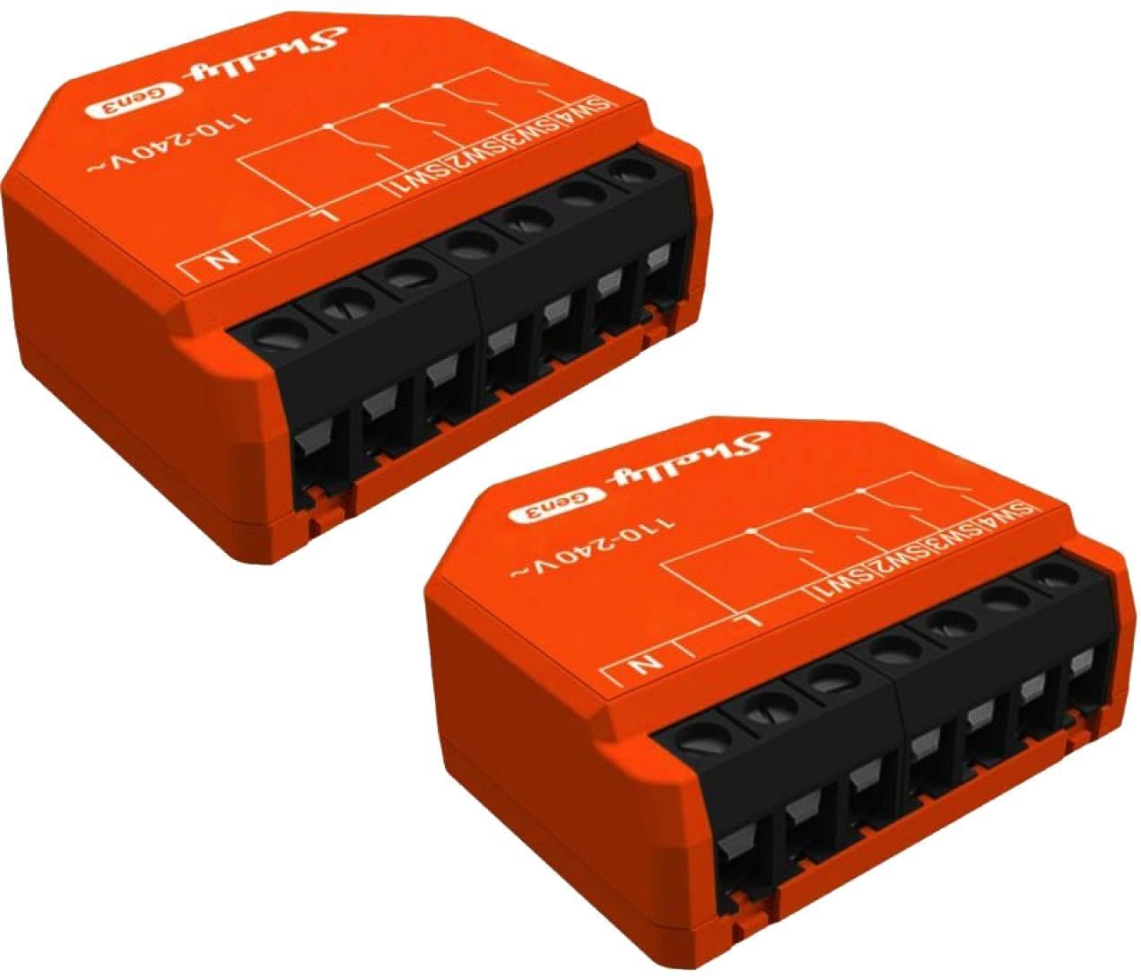 SHELLY Activador de escena i4 Gen3, Bluetooth y WiFi, 2 unidades