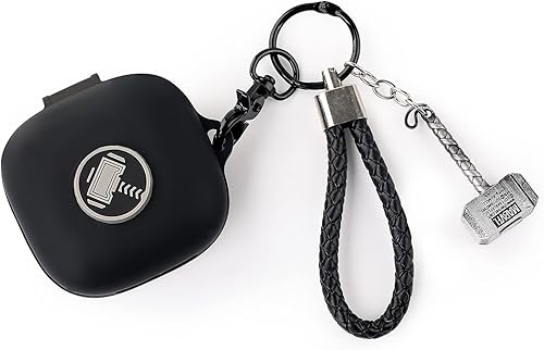 Funda protectora para auriculares de silicona con diseño de dibujos animados con divertida cuerda antipérdida y llavero diseñado para auriculares