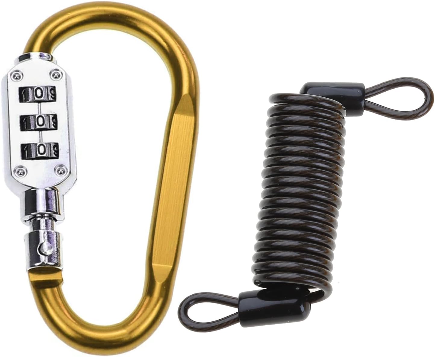 Combination Password Code Padlocks for Suitcase Luggage Aluminum Alloy Locks 3 Digit Resettable Carabiner Alloy