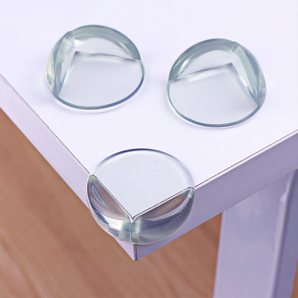 FENGRUI Baby Safety Corner Protector Caring Anti-Collision Clear Furniture Corners Guards Sharp Edge Proofing Stop Child Injures Durable Ball Shaped 8 Packs