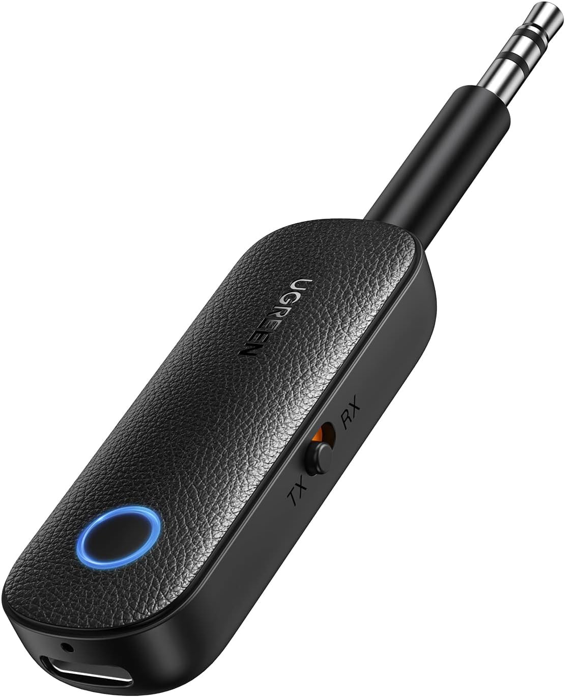 UGREEN CM403-80893B Trasmettitore audio Bluetooth 5.0 adattatore wireless per trasmettitore e ricevitore Bluetooth per streaming musicale wireless con chiamate in vivavoce, nero