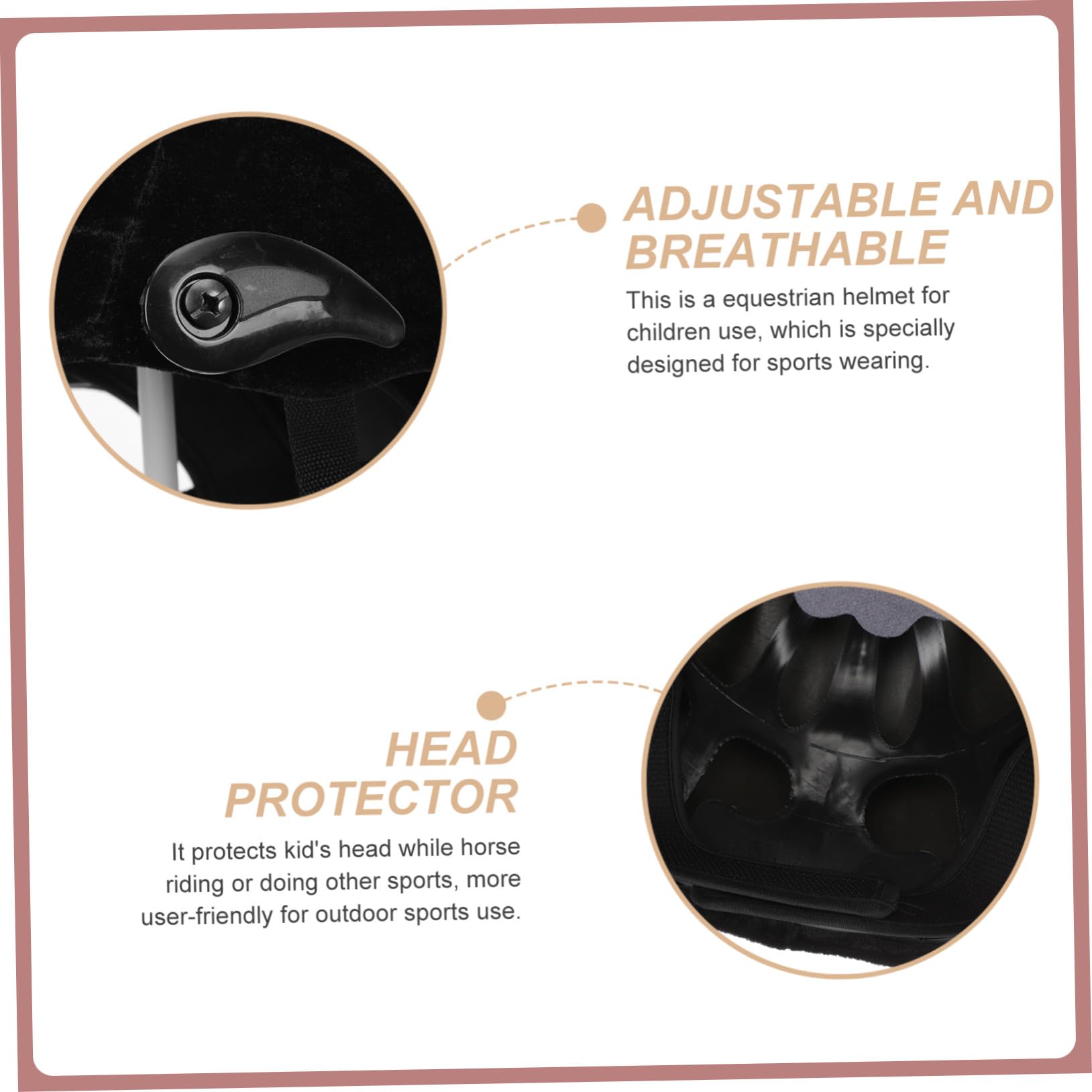 Mikikit Casco Equitazione Regolabile e Traspirante con Fodera Lavabile Protezione Sicura per Ragazzi e Ragazze per Equitazione e Allenamento