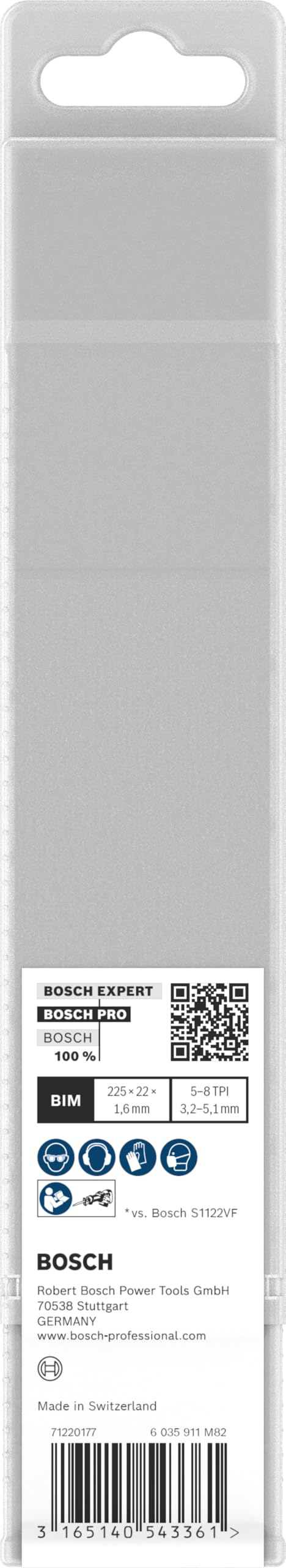 Bosch Professional 25 pezzi di lame per sega universale S 1110 VF Heavy for Wood and Metal (lunghezza 225 mm, accessorio per sega universale)