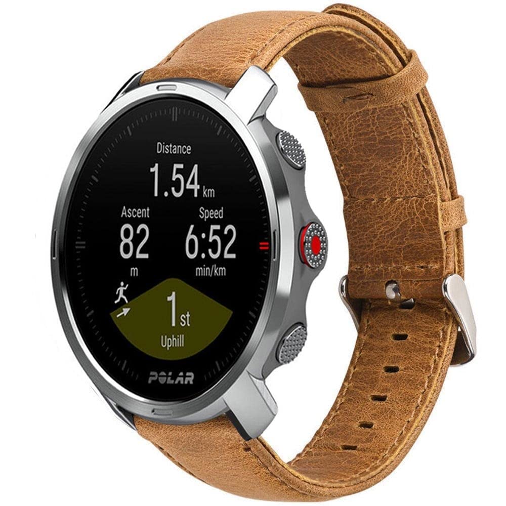 Strap-it Polar Grit X Leather Strap (Brown)