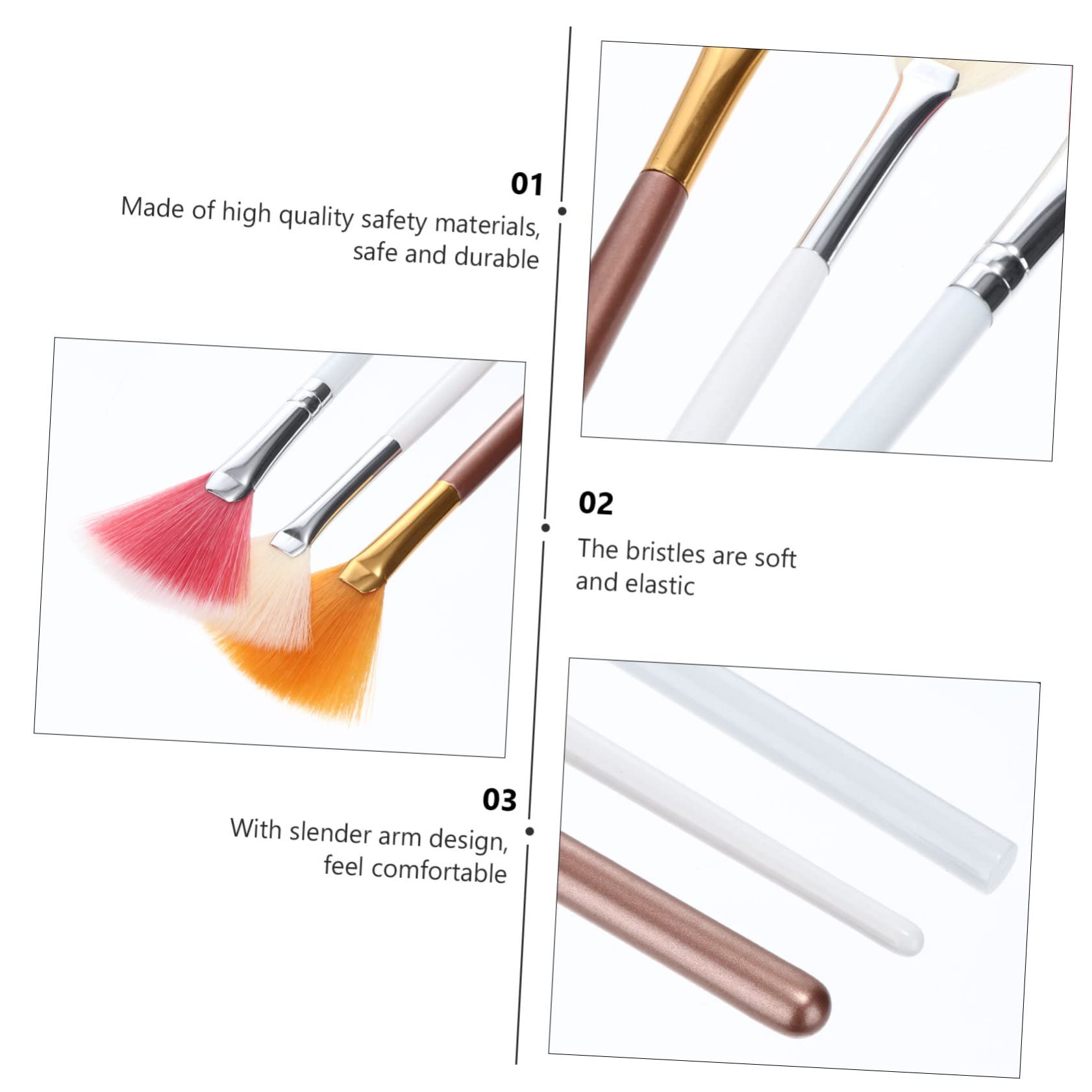FRCOLOR 12pezzi Pennelli Per Trucco Pennello Per Contouring Illuminante e Polvere Accessori Cosmetici Per Teenager e Occasioni Festive