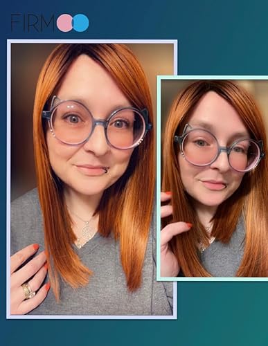 Miniatura 3 de Firmoo Lentes de bloqueo de luz azul, lentes de lectura para computadora de ojo de gato, anteojos bloqueadores de luz azul con aumento