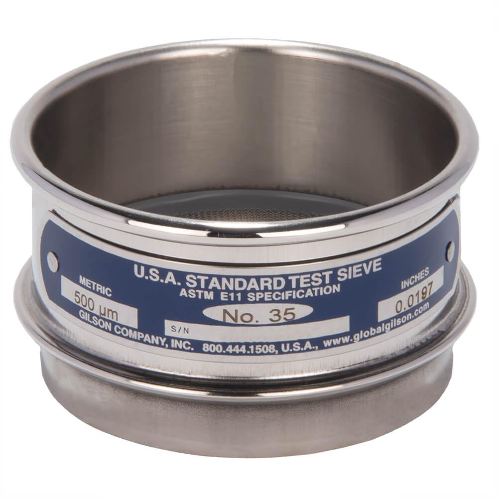 3in Sieve, All Stainless, Full-Height, No.35