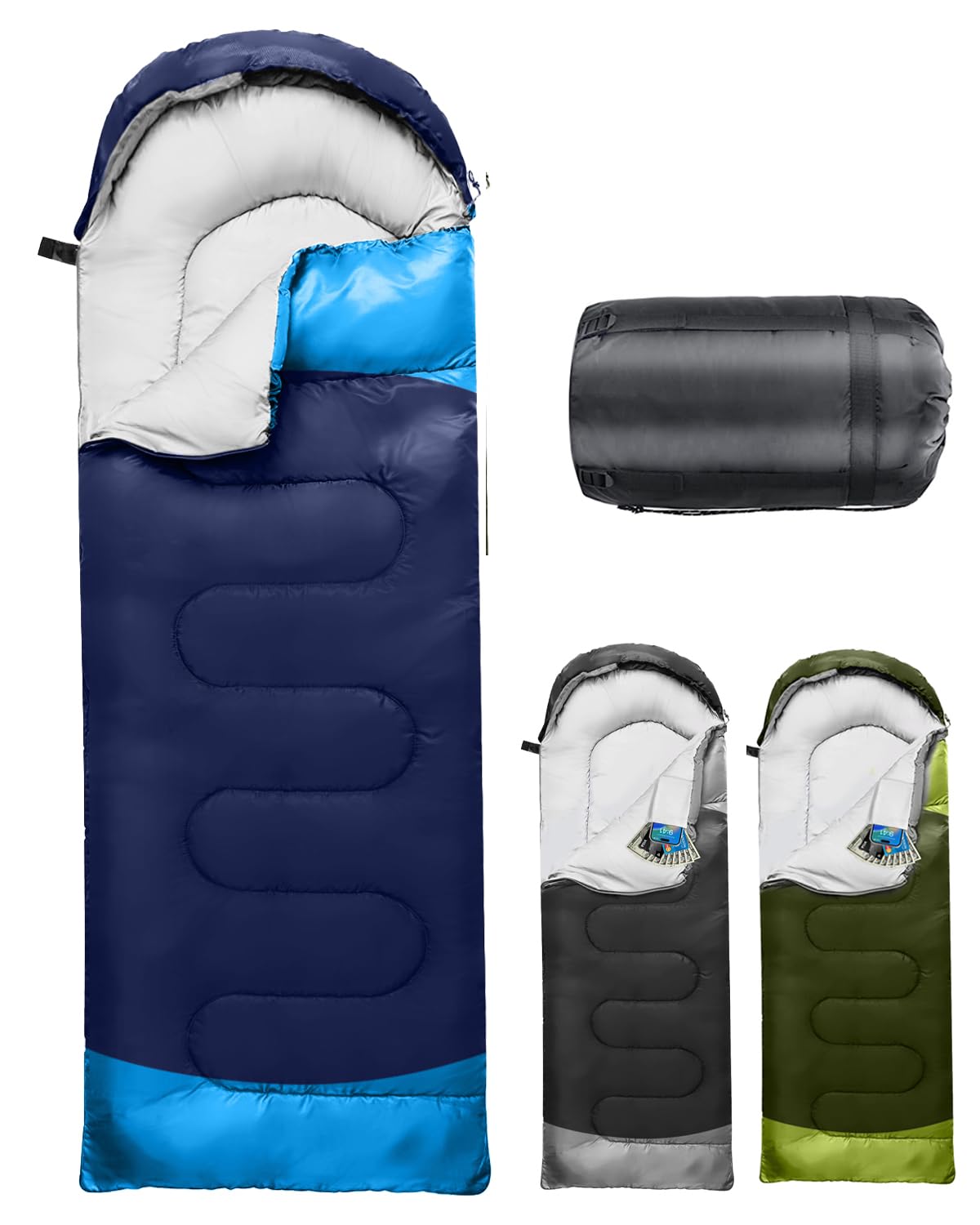 bikepacking schlafsack 3 jahreszeiten Camping für 3–4 Jahreszeiten, Schlafsack Outdoor für Erwachsene und Kinder, Wasserdicht Kompakter Schlafsäcke mit Kapuze & Innentasche, für Bikepacking, Wandern, 220 * 75cm(Blau) Sport & Freizeit Color:Brown2 Motul Gear 300 75W90 member:55239610269864:excludecreditback