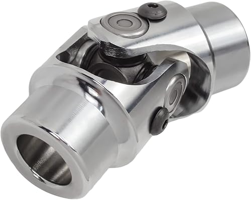 Miniatura 10 de 3/4" redondo x 3/4" redondo eje de dirección único junta universal U 3/4" redondo a 3/4" redondo negro eje de dirección acoplamiento universal 35°