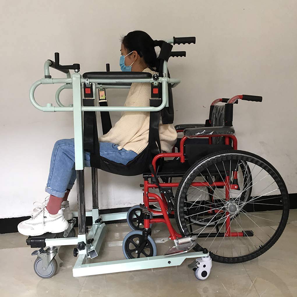 Sollevatore per DISABILI Manualmente-Cambio per Infermieristica Pazienti Disabili-Macchina di Sollevamento con Funzione Telescopica