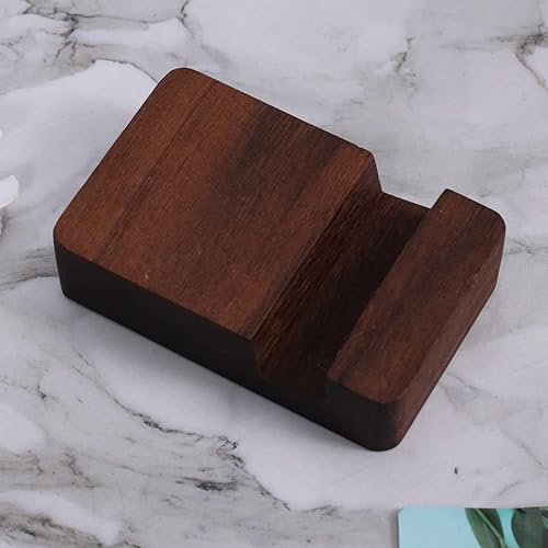 Miniatura 6 de Mikikit Soporte de madera compacto para teléfono celular, soporte estético para teléfono de escritorio, manos para ver leer