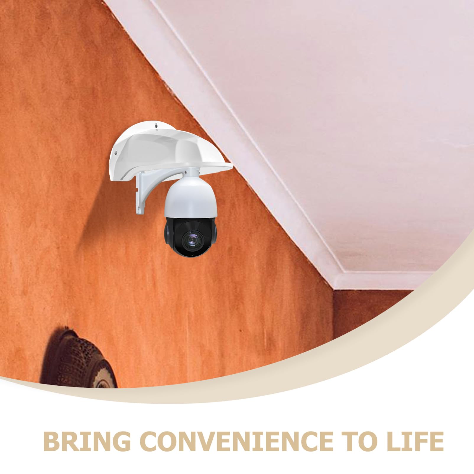 UKCOCO Copertura per Fotocamera da Esterno in Abs Resistente alle Intemperie 4 Pezzi Protezione Contro Danni per Casa e Ufficio