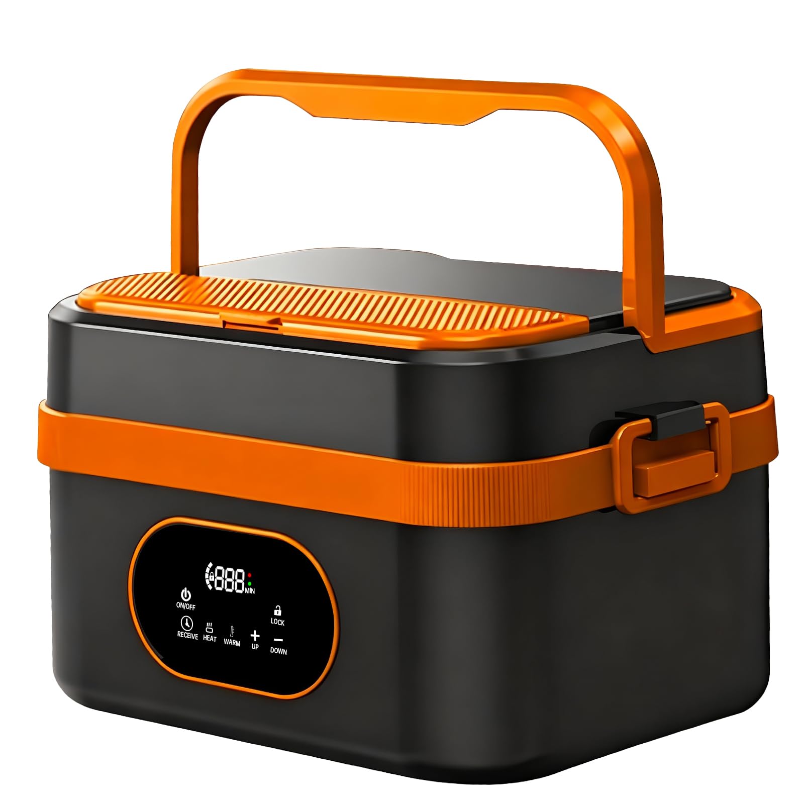 Upgrade 1.5L Fiambrera Electrica, Fiambreras Comida Trabajo Calentador de Almuerzo Autocalentable Recargable para el Trabajo Oficina Viaje en Automóvil Camping Interior y Exterior