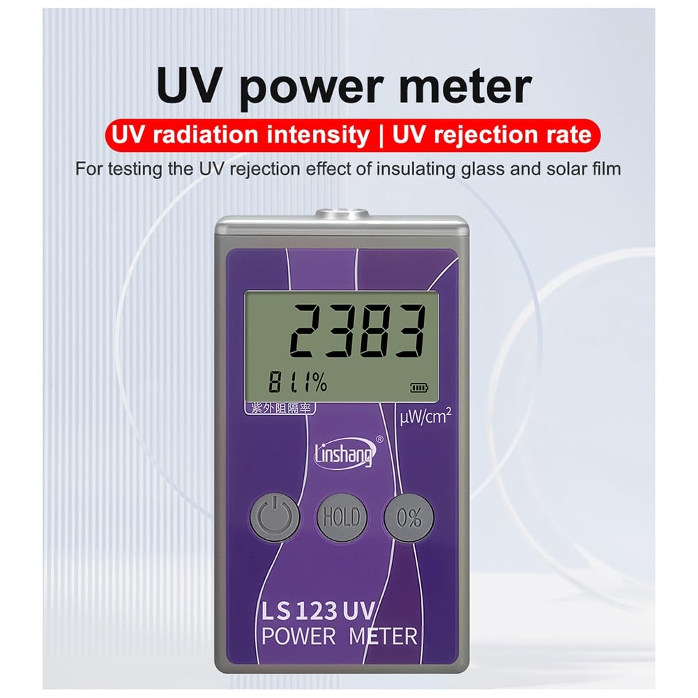 SHABD Medidor UV Portátil LS123 Mide la Radiación Ultravioleta Intensidad de Potencia Radiancia Densidad Tasa de Rechazo