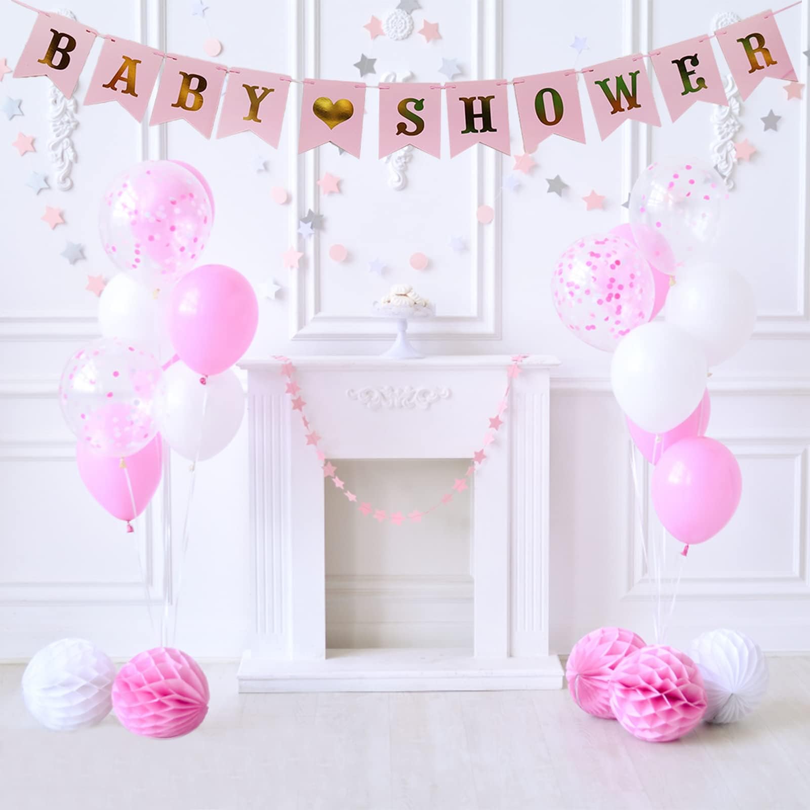 Babyparty-Banner Grün Gold Glitzer – 2 M Vorbespannte Girlande Mit Bodysuit-Motiven Für Geschlechtsoffenbarung
