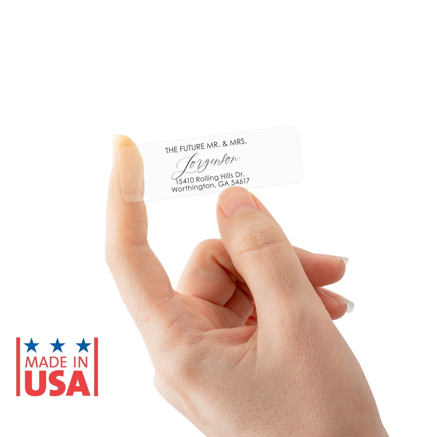 Amazon.com : Future Mr and Mrs Clear Rolled Address Labels / 500