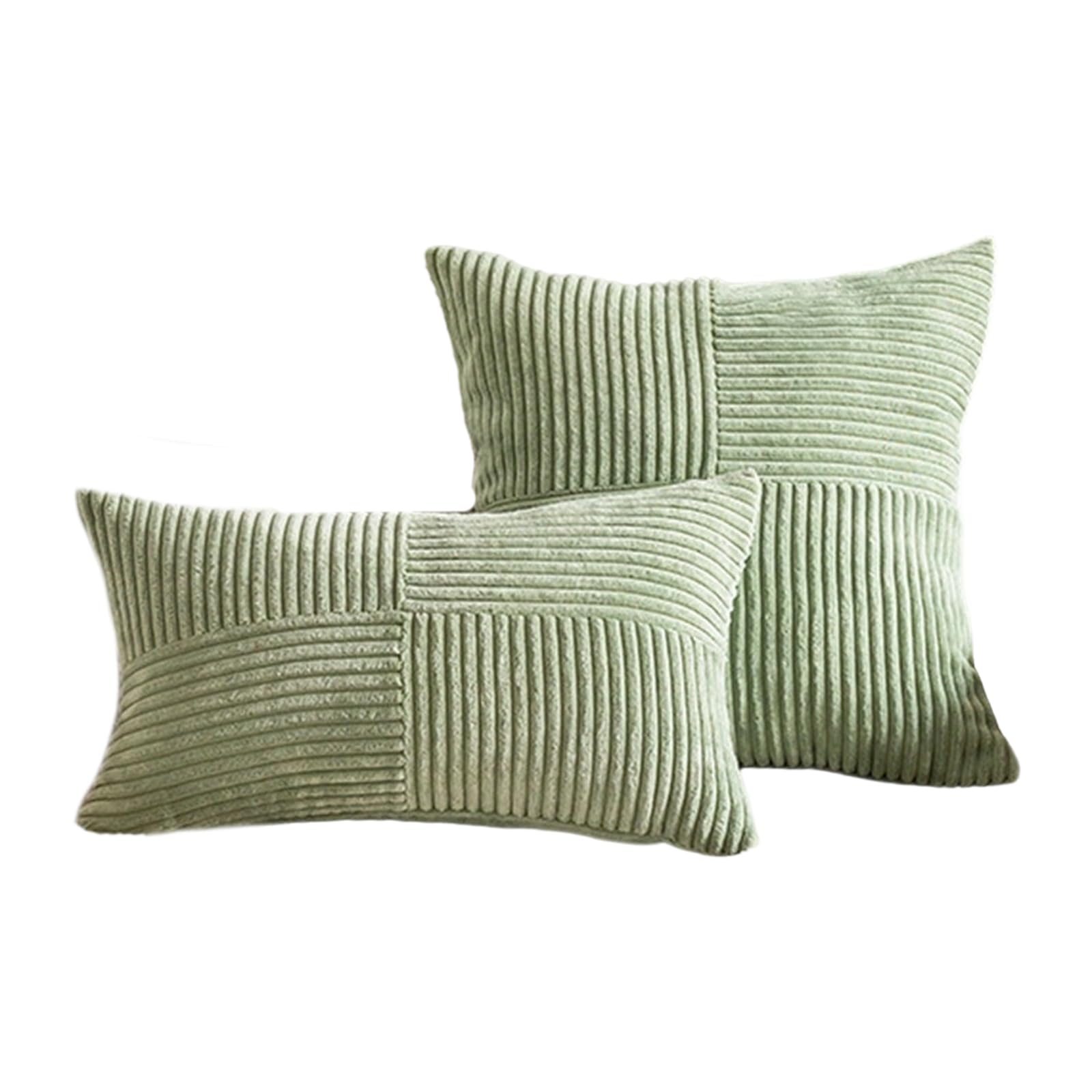 Woedpez 2Pcs Pillowcases Corduroy Square Pillow Covers 45x45cm 30x50cm Decorative Cushion Sleeve Case for Sofa and Bed Decorative Pillow Case