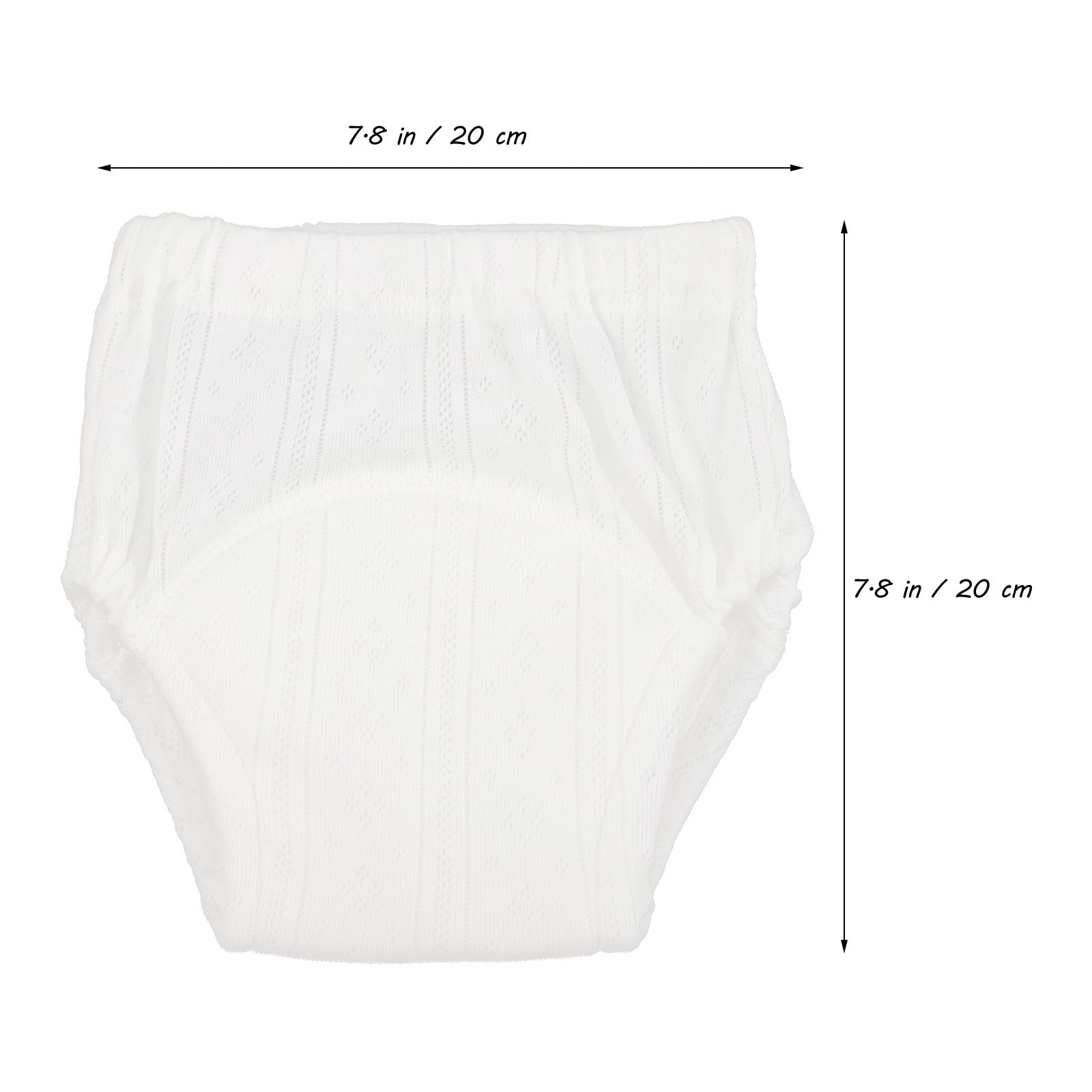 Pantalones de Entrenamiento Blanco de Algodón 5 Piezas para Bebés