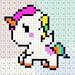 Pixel Art - Pixel.Unicorn Color By Number