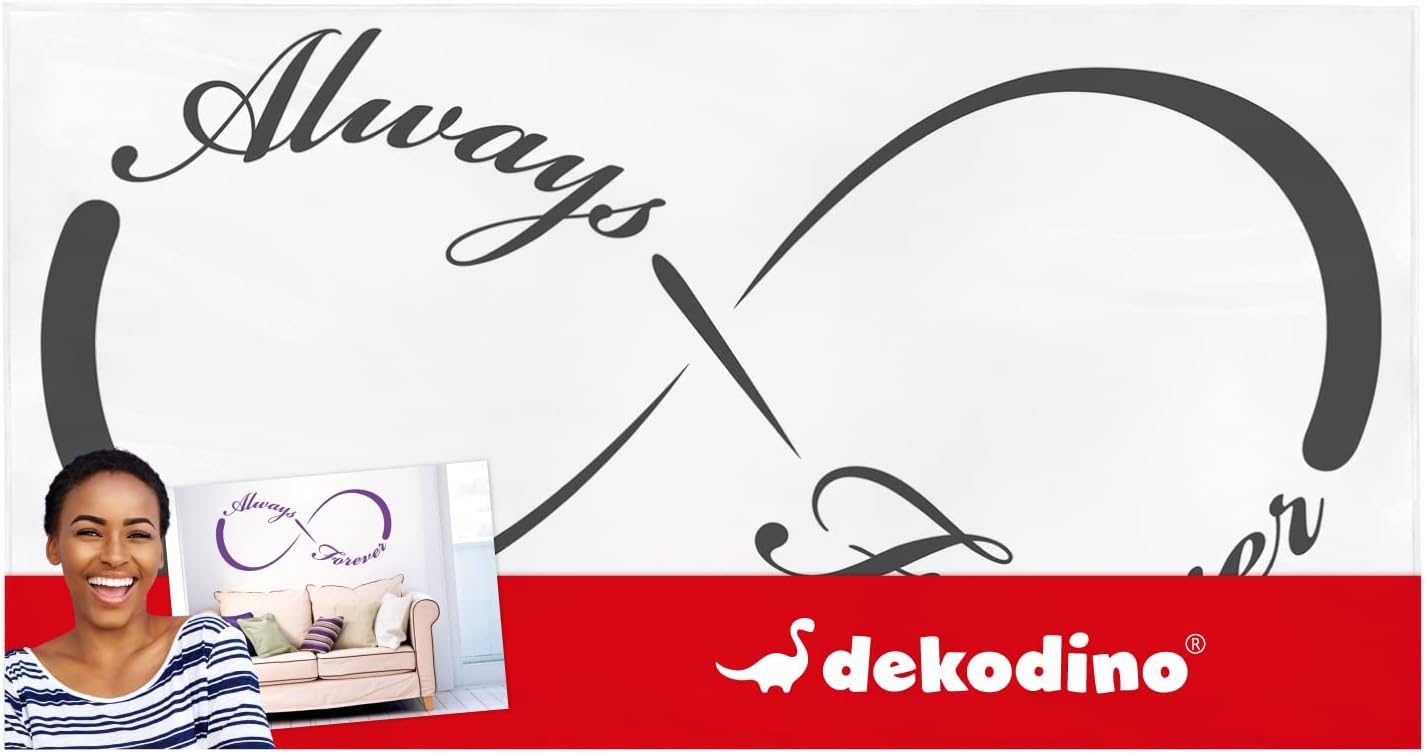 dekodino® Always Forever Love Wall Sticker for Bedroom
