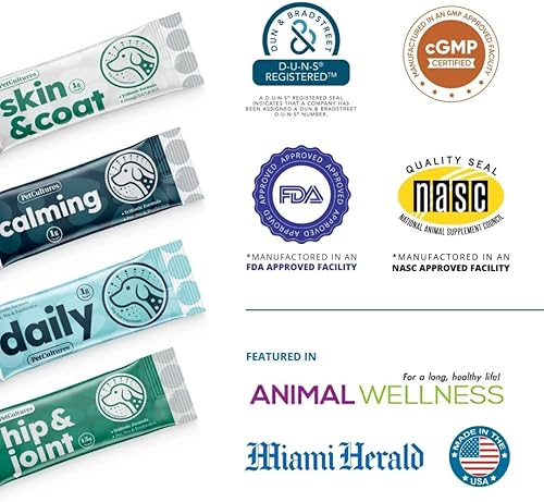 Miniatura 7 de PetCultures Relájate y descansa cuidado calmante para perros, alivio de la ansiedad para perros con 2 mil millones de UFC, cepa específica canina,