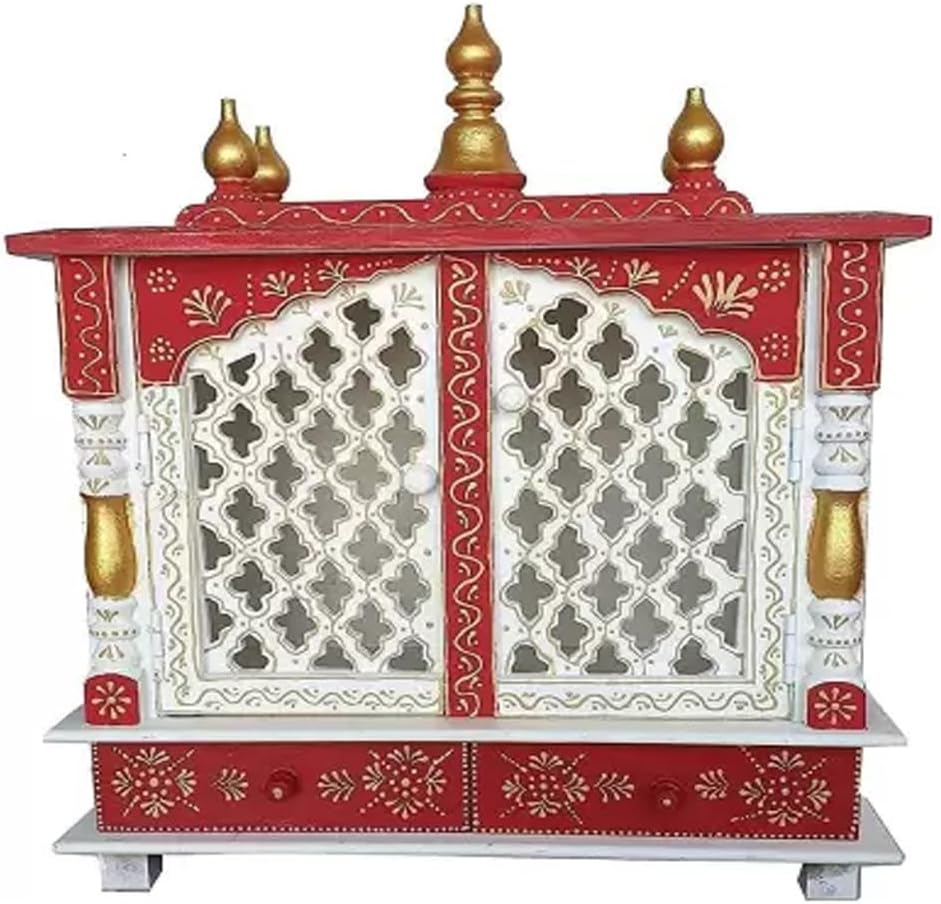Kamdhenu art and craft Wooden Temple/Home Temple/Pooja Mandir/Pooja Mandap/Temple for Home (2)