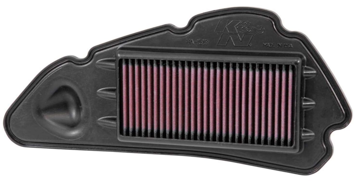 K&N Filtr powietrza silnika: Wysoka wydajność, Premium, Filtr powietrza Powersport: Pasuje do 2013-2019 HONDA (NSS125 Forza, SH125i, SH150i) HA-1513