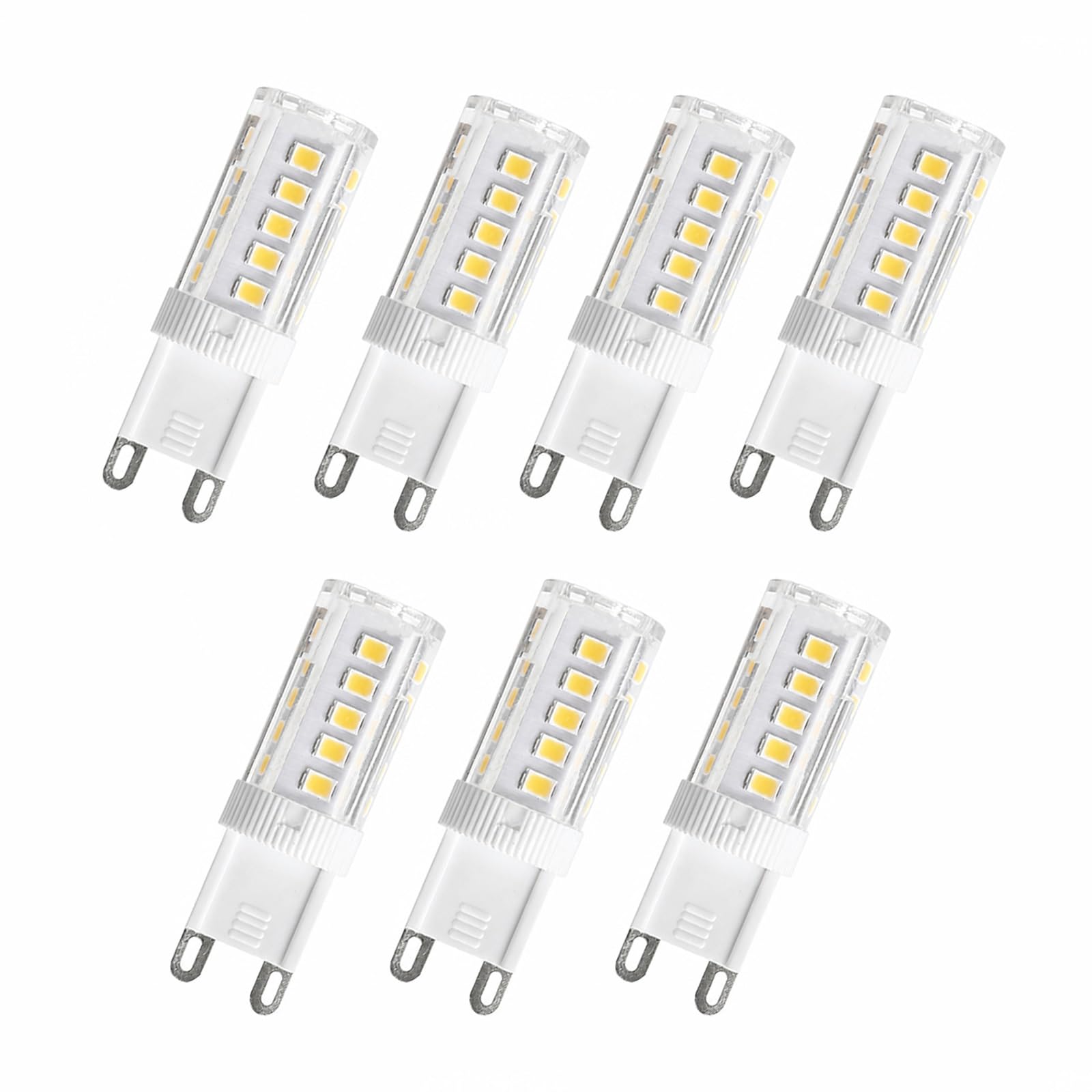 Bombilla LED G9 3 Temperaturas de Color 3W Equivalente a 24W Ahorro de Energía Sin Parpadeo Alto Brillo CRI>80 No Regulable para Dormitorio Salón Cocina(7 Pack)