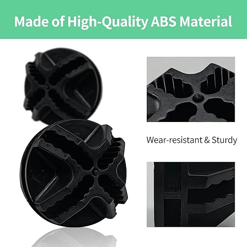 Miniatura 3 de Ecginmay 36 conectores de cubo de alambre de plástico, conectores de almacenamiento de cubos de alambre negro, conectores ABS, conector organizador