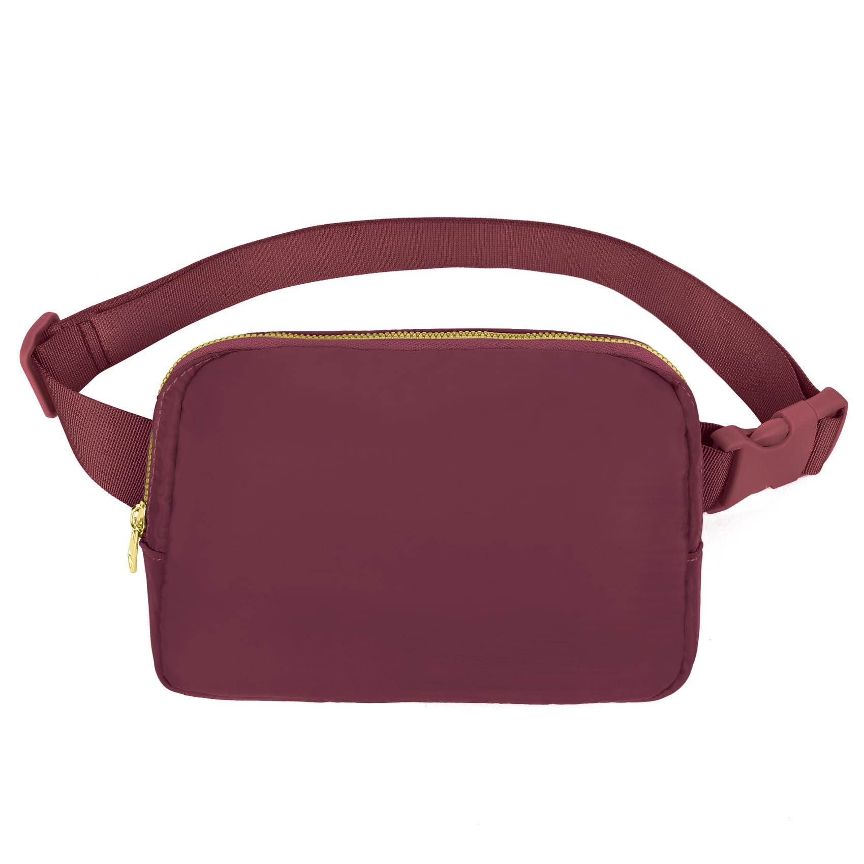 VOROLO Fanny Pack For Women And Men Crossbody Bag Belt Bag Wine Red