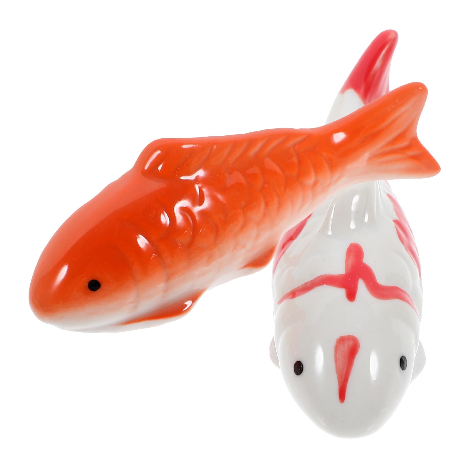 Mipcase Floating Fish Decoration Ceramic Aquarium Ornaments 4 Inch Realistic Fish Figurines for Tank Pond Decor Underwater Crafts - Image 2