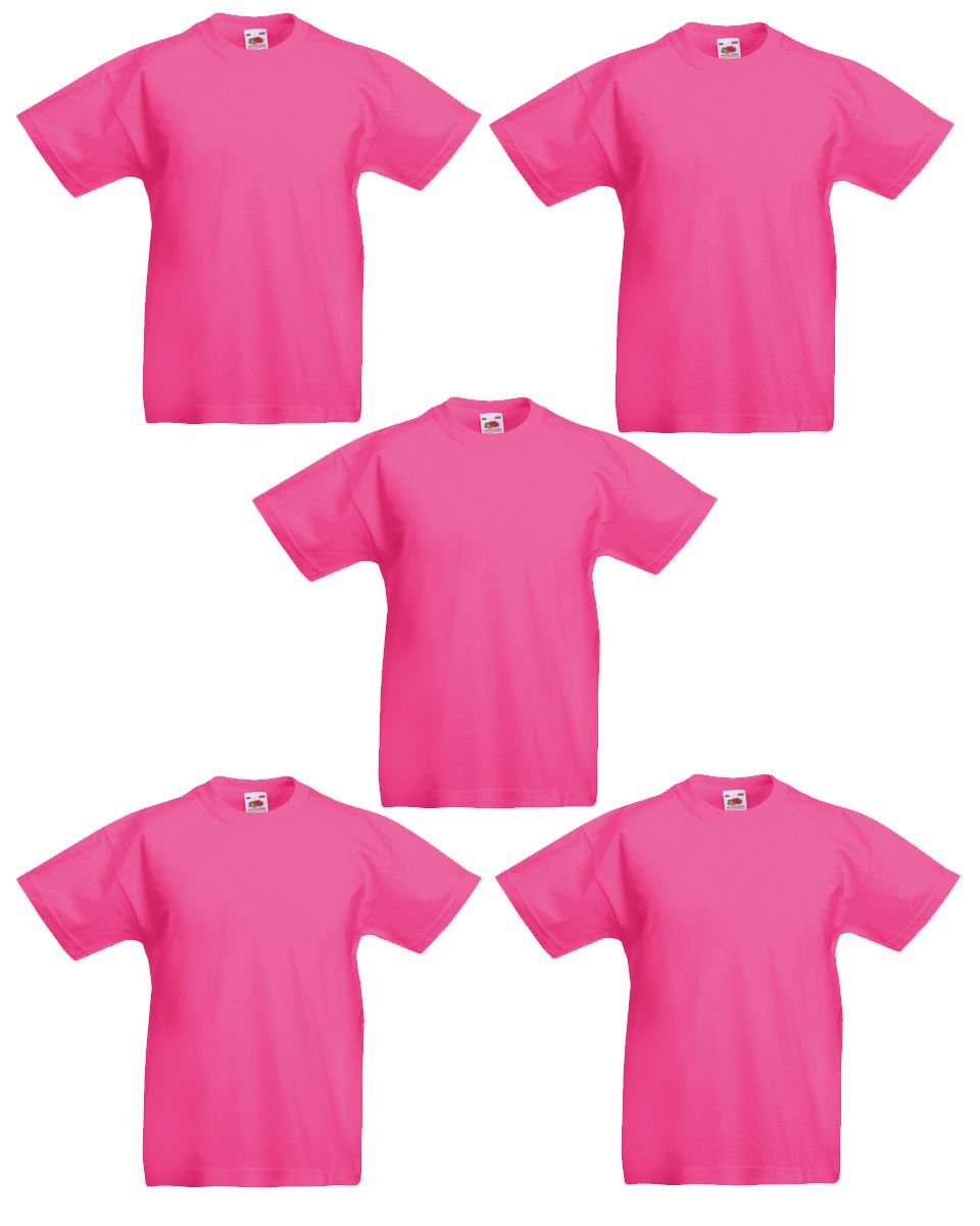 Fruit of the Loom Unisex Kids Kid's Original T T-Shirt (Pack of 5) — view 23