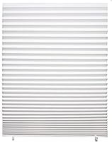 Changshade 6-Pack White Pleated Paper Temporary Shades, Cordless Light Filtering Cut-to-Size Window Blinds 24x72 for Home Office Bedroom