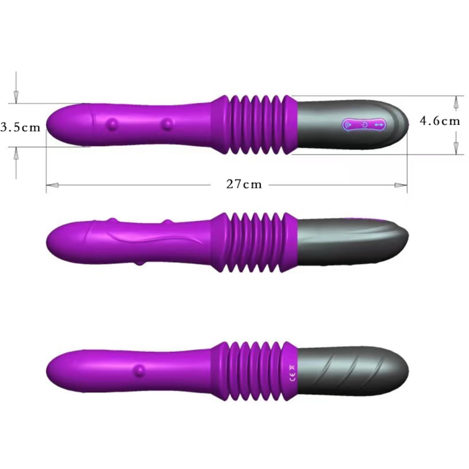 vibratore Vibratore con vibratore a spinta telecomandato, vibratore retrattile automatico a punto G con giocattolo sessuale a tazza Per Orgasmo femminile