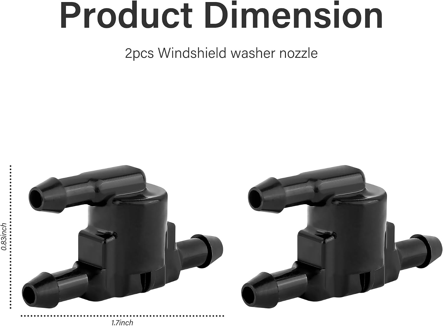2PCS Front Windshield Washer Nozzle Compatible with Toyota 4Runner Corolla Camry Lexus Scion,Car Windshield Sprayer Nozzle Car Accessories Replacement OEM#8532128020(for Toyota)