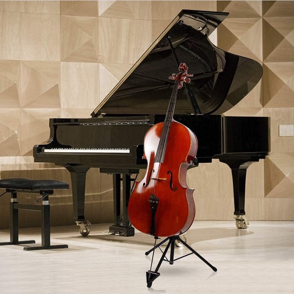 Supporto pieghevole regolabile in altezza per violino e violoncello, supporto in acciaio inox per strumenti musicali