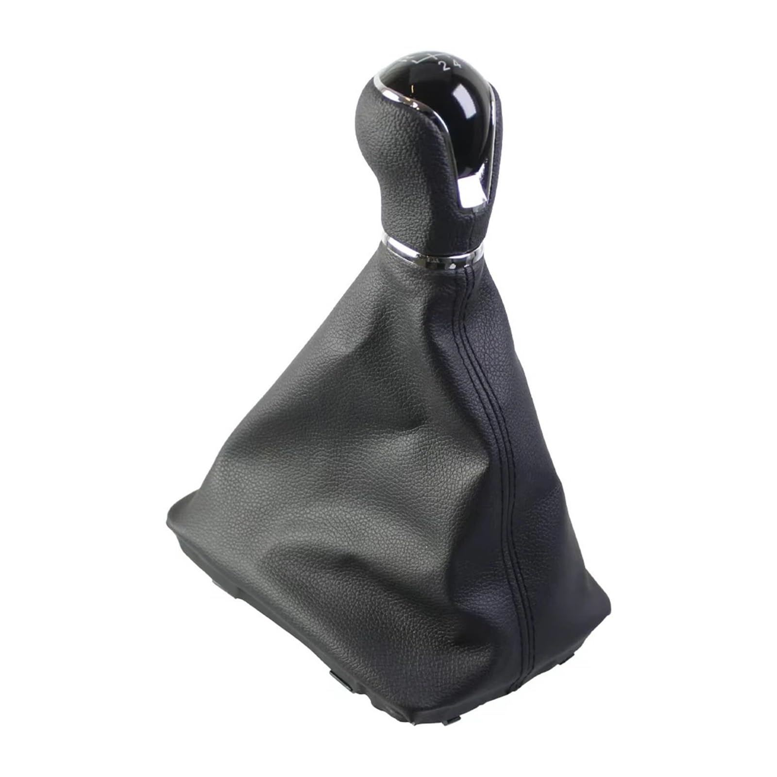 Qmtvfsrh Black 6 Speed Car Gear Shift Knob Manual 5/6 Speed Gear Shift Knob Gaiter Boot Dust Cover For Seat For Leon Iii For Mk3 2012-2020 Lhd(Black 6 Speed)