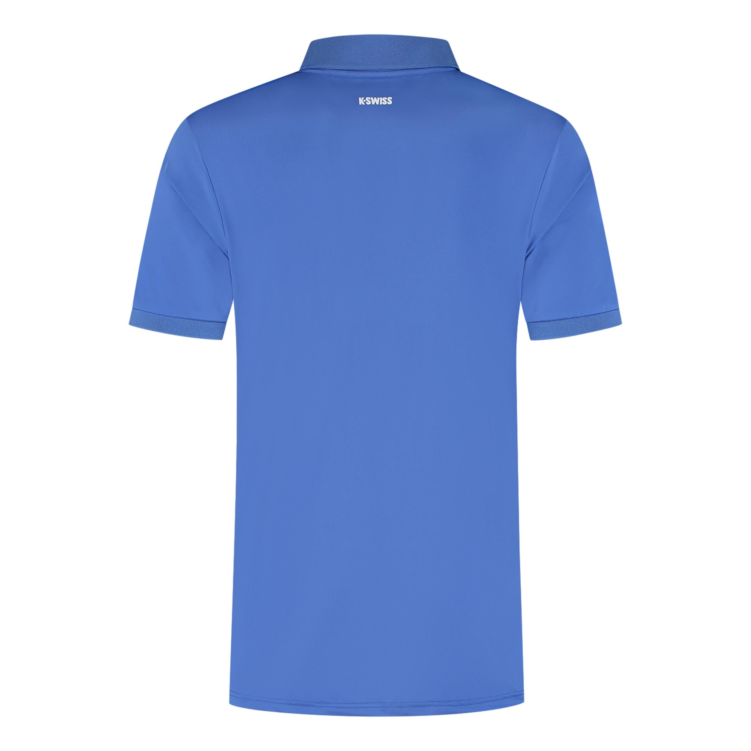 K-Swiss Hypercourt Imprimé Polo rayé Tennis/Padel – Bleu Marine/Blanc éblouissant | Performance Masculine
