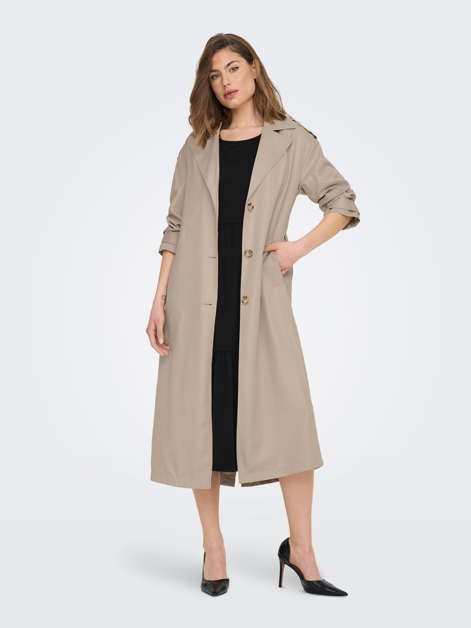 ONLY Kurtka Kobiety Onlline X-long Trenchcoat Cc Otw