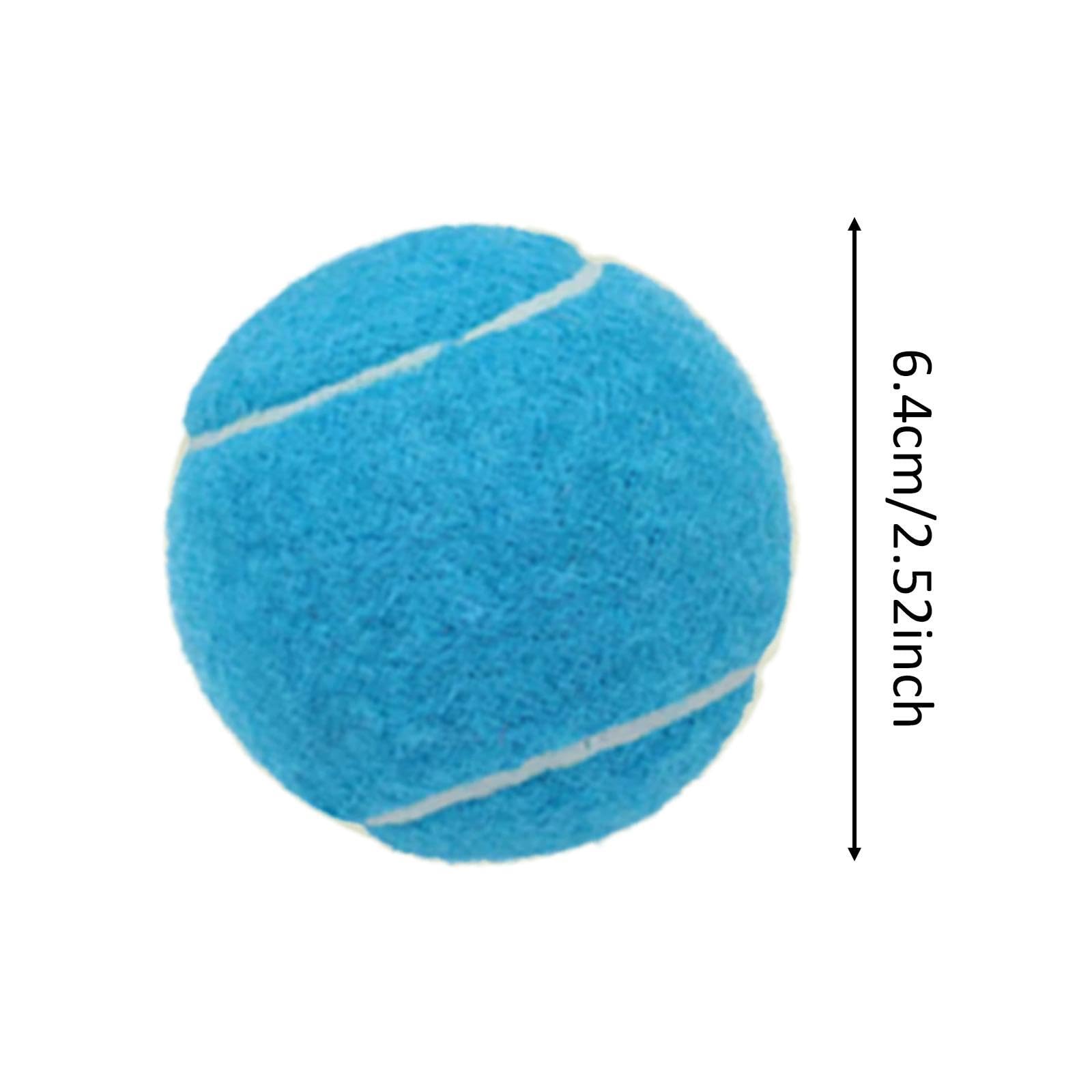 Colaxi 6Pcs Tennis Balls for Beginner Training Exercise Professional Training Balls 6.4cm Diameter for Entertainment Outdoor Indoor, Blue