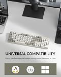 Keychron C2 Pro Wired Mechanical Keyboard with 8000Hz Polling Rate, Full Size Custom RGB Backlit Hot-Swappable Early Tactile Switch, Non-Shine Through PBT Keycaps Compatible with Mac Windows Linux