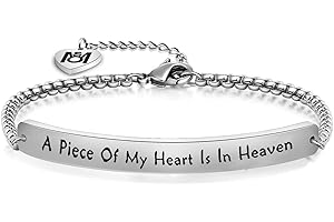 A Piece of My Heart is in Heaven Memorial Bracelet