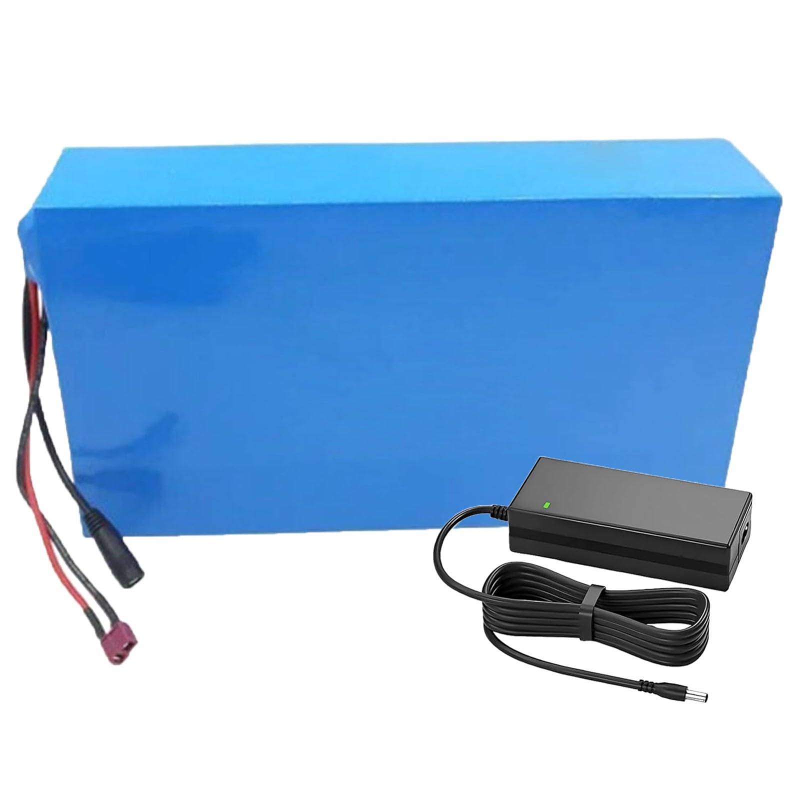 Batería para Bicicleta Eléctrica De 60V Y 30Ah con Protección BMS, Batería para Patinete Eléctrico, Batería De Iones De Litio 16S8P para Bicicleta Eléctrica con Cargador