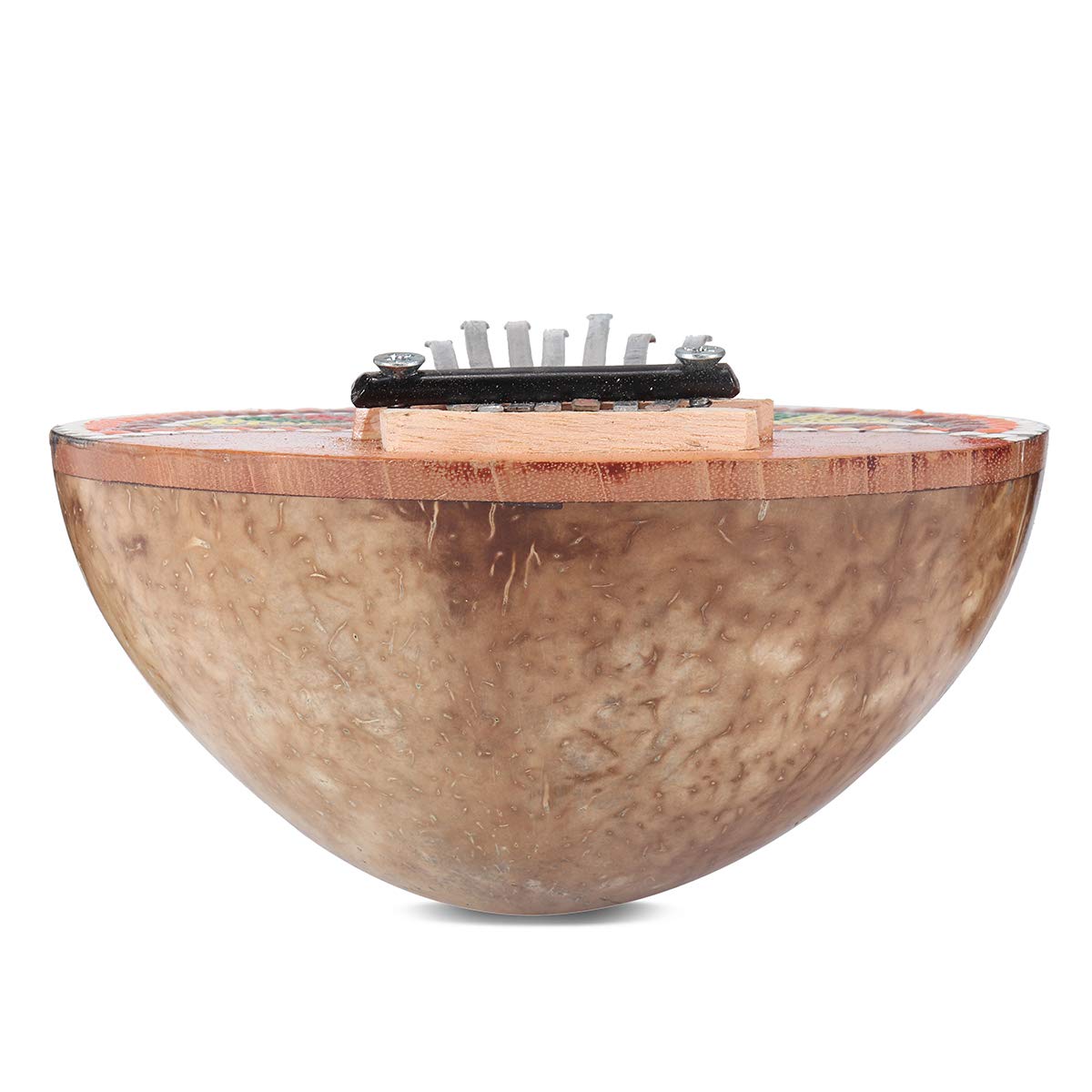 VIDOO 7 Clés Finger Piano Réglable Peint De Noix De Coco Kalimba Thumb Piano