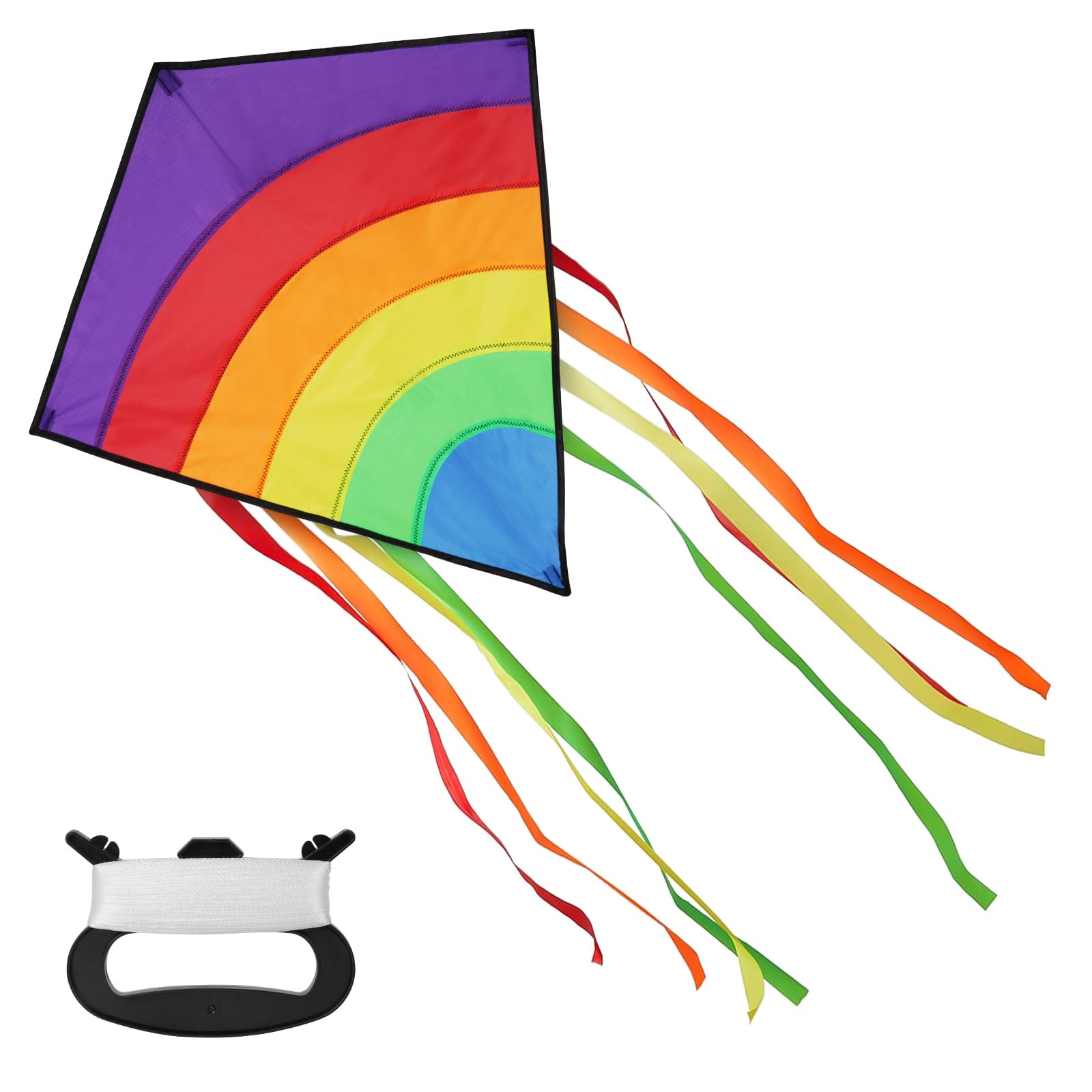 Aomig Butterfly Kite for Kids & Adults, 2M Tail, Easy to Fly, Large 100*75cm