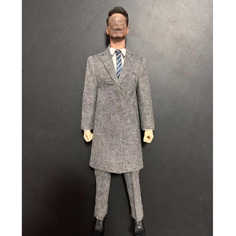 1/6 Ratio of Men's Clothing，1/6 Scale Male Figure Sport Suit，1/6 Scale Male Clothes ，Grey Suit Set