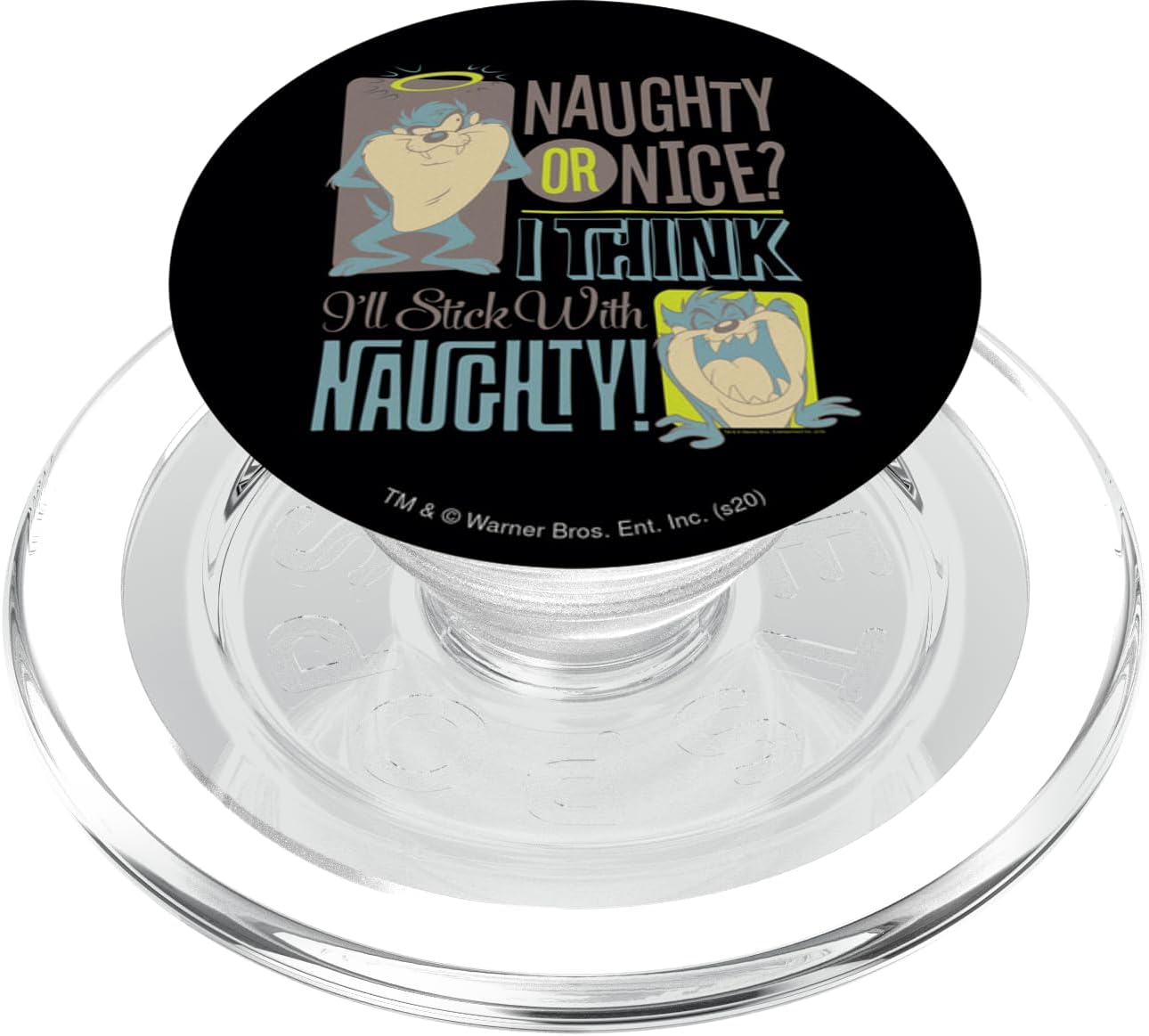 Looney Tunes Taz Naughty! PopSockets MagSafe PopGrip for iPhone