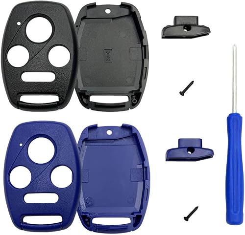 Miniatura 7 de WiCuaSix Funda de repuesto para mando a distancia sin llave para Honda AccordCivic EXPilotCR-V (negro)