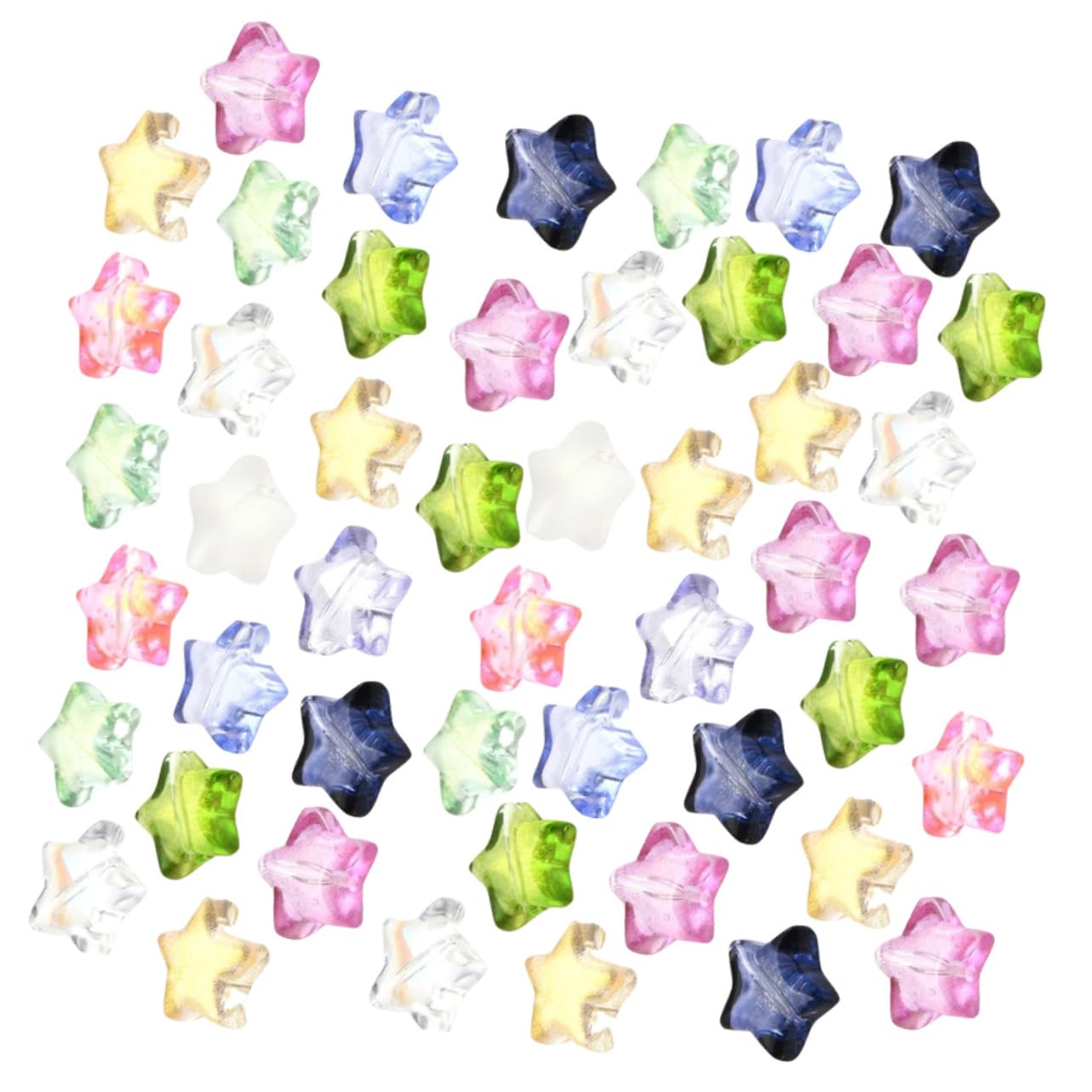 VILLCASE 5 Set Di Ciondoli Per Gioielli A Forma Di Stella Perline Decorative in Per Distanziatori 100 Pezzi*5