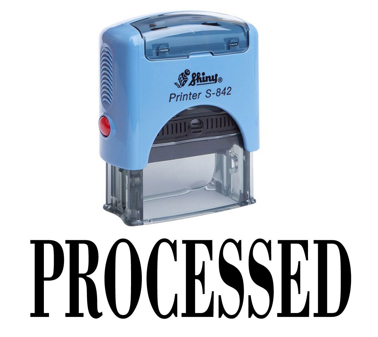 Printtoo Processed Self Inking Rubber Stamp Office Stationary Custom Shiny Stamp